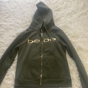Green Bebe full zip hoodie